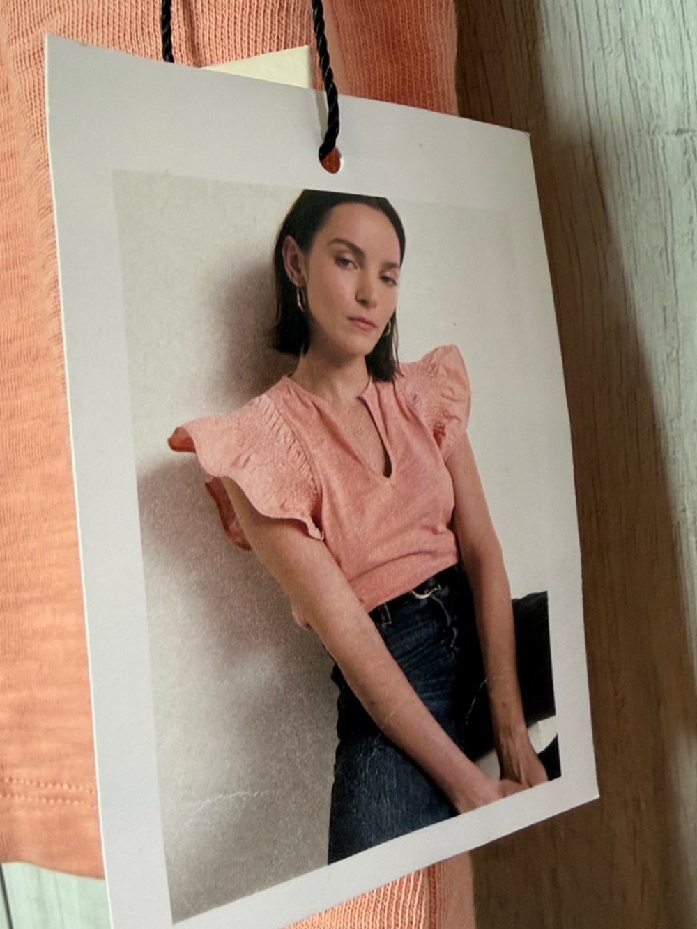 Nation LTD Christa Ruffle Sleeve V-Neck Top - Picture 3 of 8